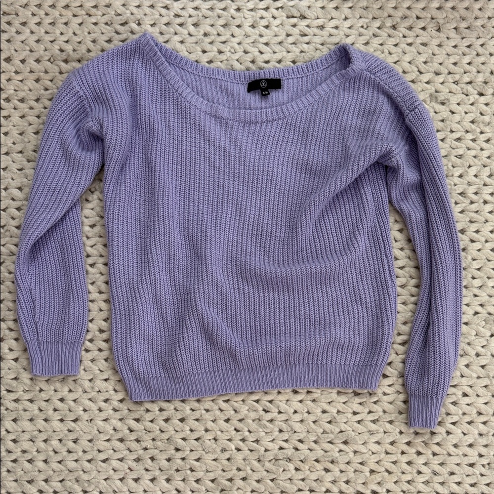 Missguided Lilac Crew Neck Sweater